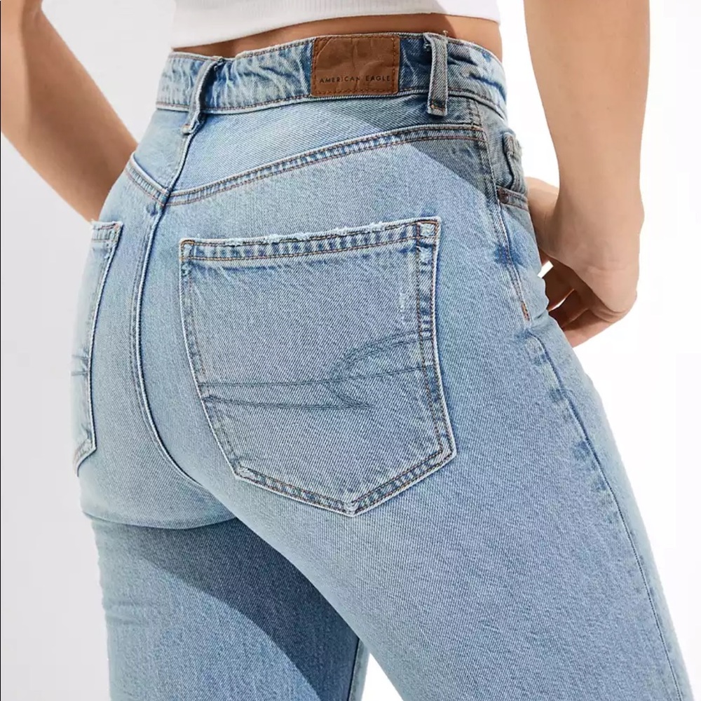 AE V-Rise Mom Jeans